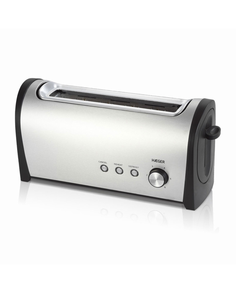 HAEGER TORRADEIRA 1000W 1 RANHURAS INOX