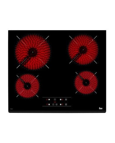 TEKA PLACA VITROCERAMICA 4 FOCOS ARO METALICO SLIM