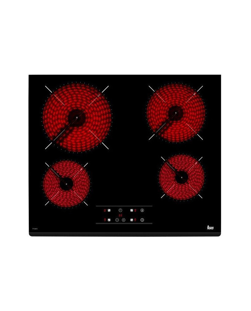 TEKA PLACA VITROCERAMICA 4 FOCOS ARO METALICO SLIM