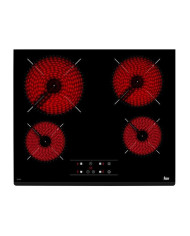 TEKA PLACA VITROCERAMICA 4 FOCOS ARO METALICO SLIM