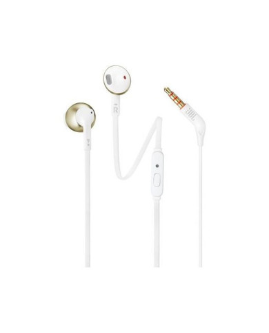JBL AURICULAR C/ MICROFONE BRANCO/DOURADO JBL AURICULAR C/ MICROFONE BRANCO/DOURADO