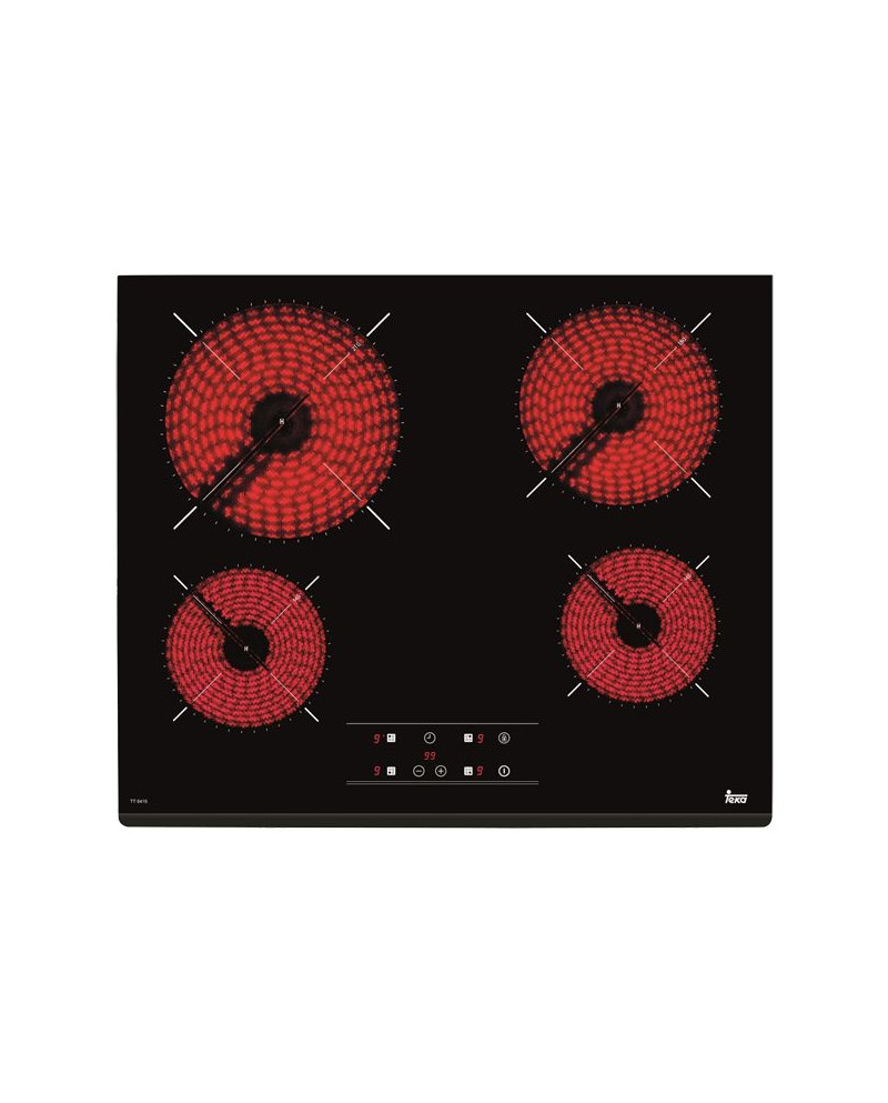 TEKA PLACA VITRO 4 ZONAS BISELADA