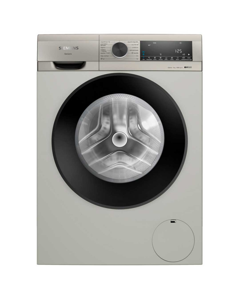 SIEMENS MAQUINA ROUPA 9KG 1400RT IQD500 CINZA (A)