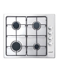 CATA PLACA 4 GAS 60CM INOX