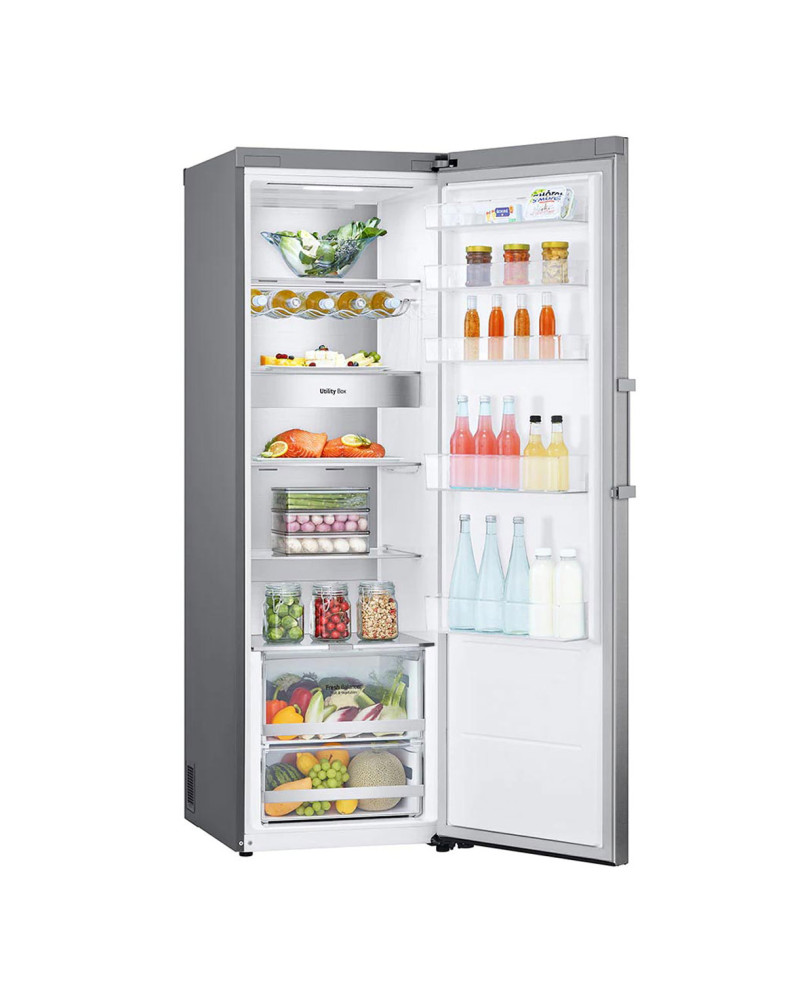 LG FRIGORIFICO 1PT 1,86X0,595X0,60 386LT NF INOX (D)