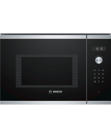 BOSCH MICROONDAS INTEG 25LTS INOX VIDRO PRETO BOSCH MICROONDAS INTEG 25LTS INOX VIDRO PRETO