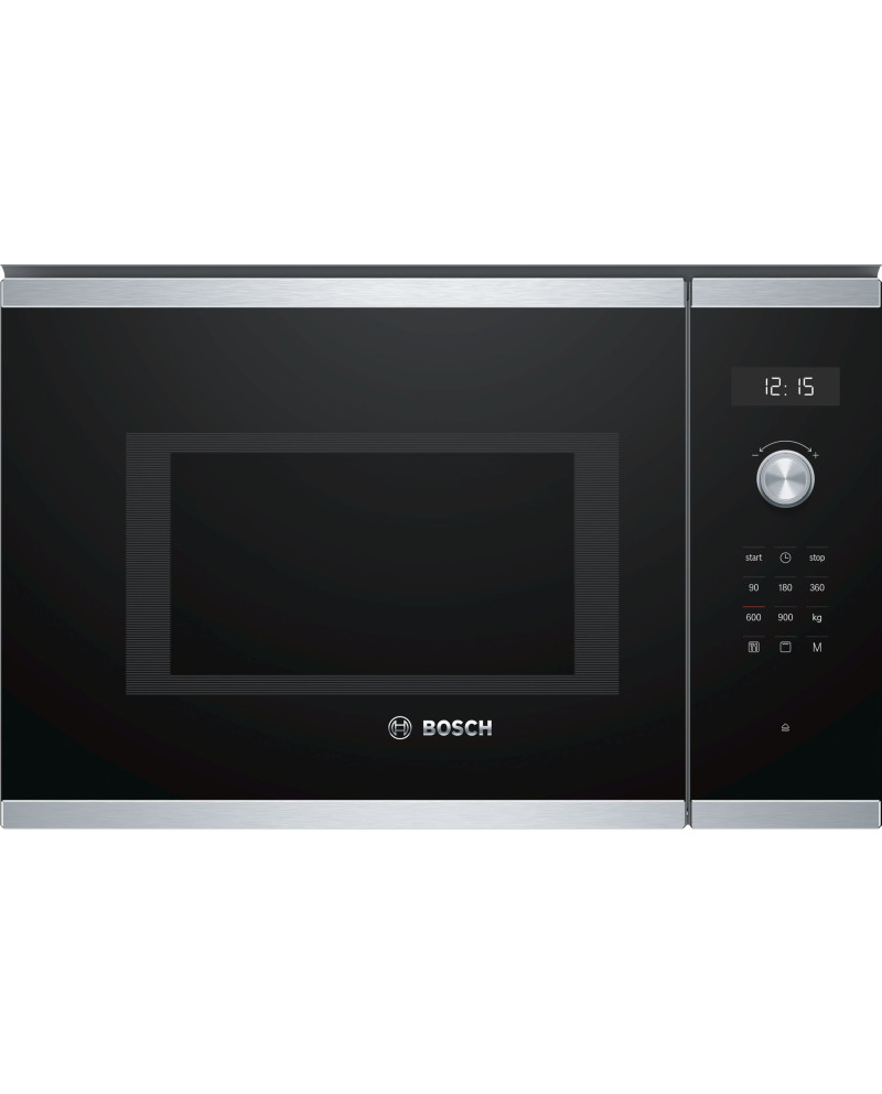 BOSCH MICROONDAS INTEG 25LTS INOX VIDRO PRETO