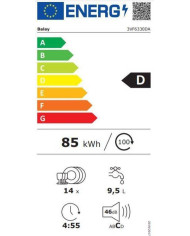 BALAY MAQUINA LOUÇA INTEG 6PROG 14 TALHERES (D)