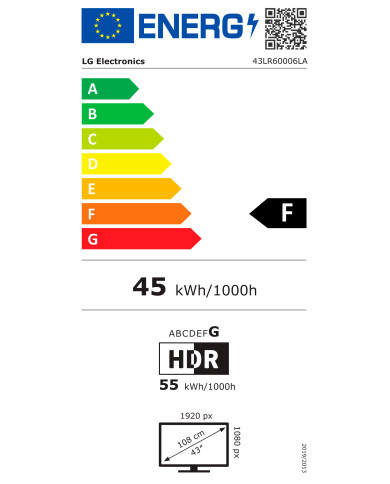 LG LED 43" FHD SMART TV WEBOS 23 2HDMI 1USB (F) LG LED 43" FHD SMART TV WEBOS 23 2HDMI 1USB (F)
