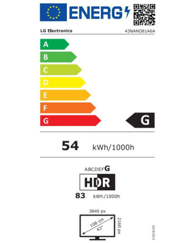 LG LED 43" NANOCELL UHD 4K SMARTTV WEBOS 3HDMI 1USB (G) LG LED 43" NANOCELL UHD 4K SMARTTV WEBOS 3HDMI 1USB (G)