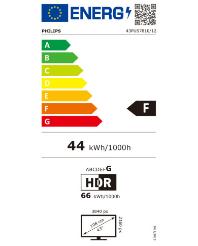 PHILIPS QLED 43" 4K UHD SMART TV 3HDMI 2USB (F) PHILIPS QLED 43" 4K UHD SMART TV 3HDMI 2USB (F)