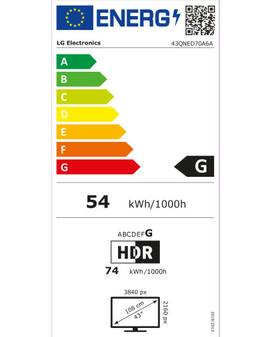 LG LED QNED 43" 4K SMARTTV WEBOS 3HDMI 1USB (E) LG LED QNED 43" 4K SMARTTV WEBOS 3HDMI 1USB (E)