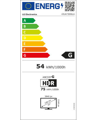 LG LED 43" 4K UHD SMART TV WEBOS 3HDMI 1USB (G) LG LED 43" 4K UHD SMART TV WEBOS 3HDMI 1USB (G)