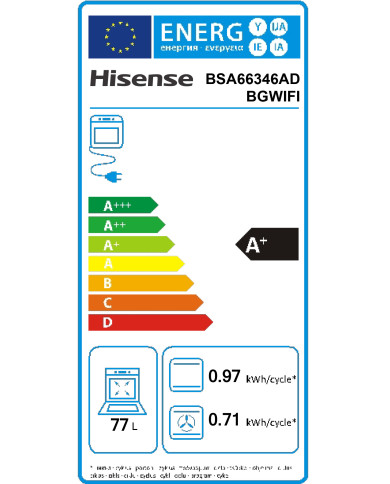 HISENSE FORNO MULTIF HIDROLITICO WIFI 77LT PRETO A+ HISENSE FORNO MULTIF HIDROLITICO WIFI 77LT PRETO A+