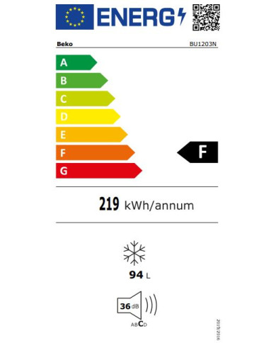 BEKO ARCA VERTICAL INTEG 818X595X545MT 96LT (F) BEKO ARCA VERTICAL INTEG 818X595X545MT 96LT (F)