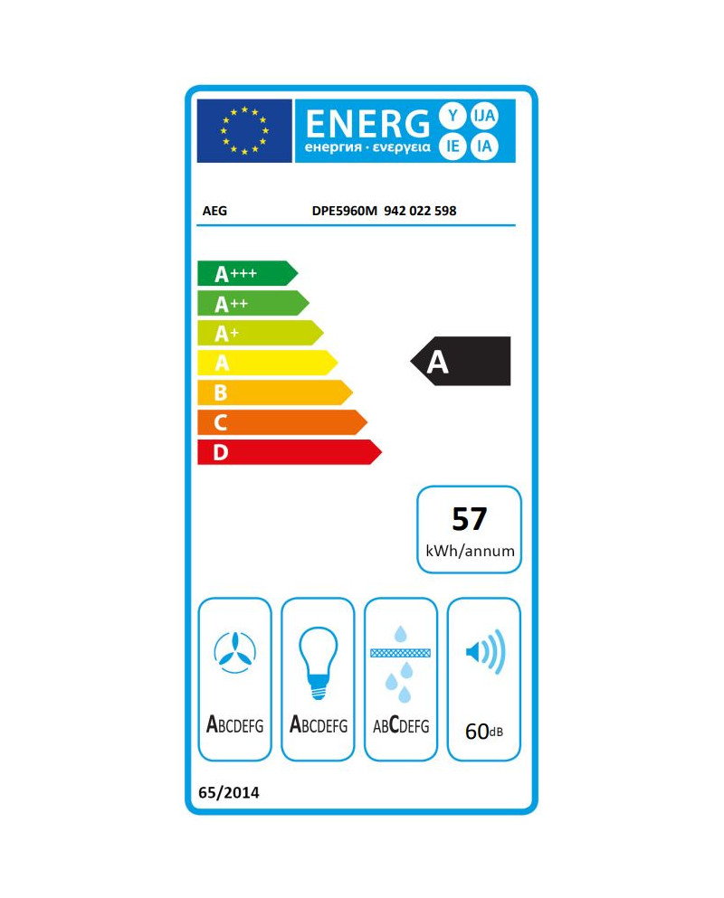 AEG EXAUSTOR 90CM 3VEL+1INT MAX 660M3/H CINZA A AEG EXAUSTOR 90CM 3VEL+1INT MAX 660M3/H CINZA A