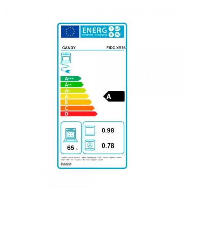 CANDY FORNO MULTIF CONVEÇAO VENT 65LT INOX A CANDY FORNO MULTIF CONVEÇAO VENT 65LT INOX A