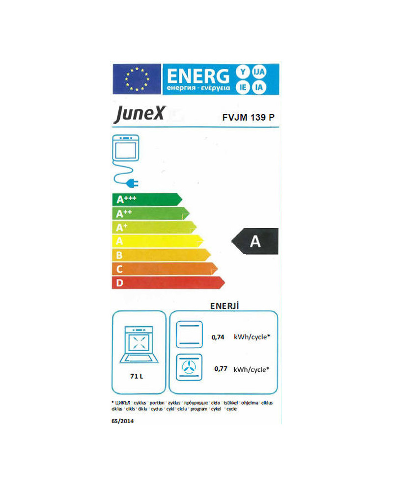 JUNEX FORNO MULTIF 71LT PRETO A