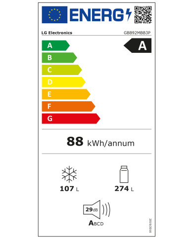 LG COMBINADO 2030X595X675MT 381LT NF INOX (A) LG COMBINADO 2030X595X675MT 381LT NF INOX (A)