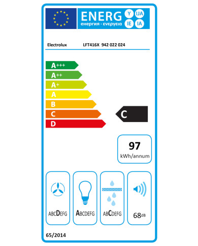 ELECTROLUX CHAMINE PAREDE 60CM MAX 600M3/H INOX (C) ELECTROLUX CHAMINE PAREDE 60CM MAX 600M3/H INOX (C)