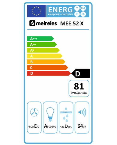 MEIRELES EXAUSTOR 52CM MAX 455M3/H INOX D MEIRELES EXAUSTOR 52CM MAX 455M3/H INOX D