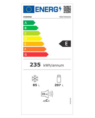 HISENSE COMBINADO 1785X590X595MT TOTAL NF 292LT IX (E HISENSE COMBINADO 1785X590X595MT TOTAL NF 292LT IX (E