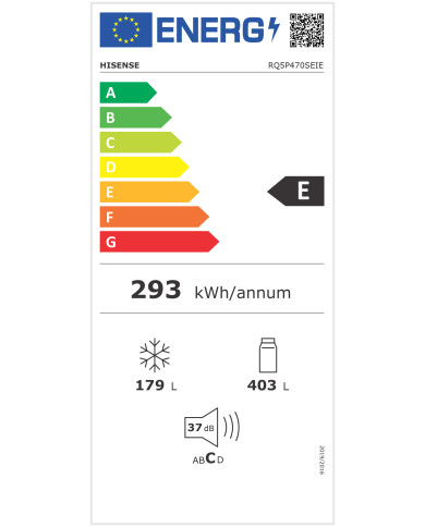 HISENSE SIDE BY SIDE 4PT 1,785X0,794X0,698MT 582LT NF IX (E) HISENSE SIDE BY SIDE 4PT 1,785X0,794X0,698MT 582LT NF IX (E)