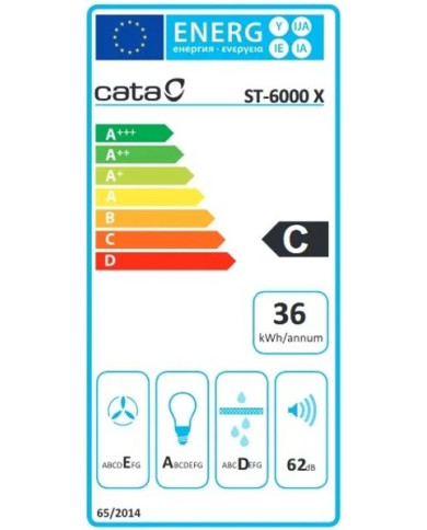 CATA CHAMINE 60CM 302M3/H INOX CATA CHAMINE 60CM 302M3/H INOX