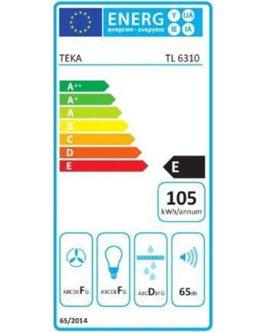 TEKA EXAUSTOR 60CM EXTRACÇAO MAX 332M3/H INOX E TEKA EXAUSTOR 60CM EXTRACÇAO MAX 332M3/H INOX E