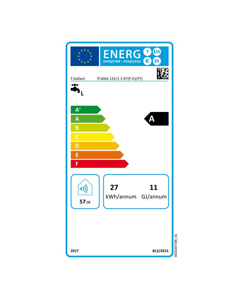VAILLANT ESQUENTADOR ESTANQUE ELECTRONICO 15LT BUT A
