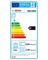 BOSCH FORNO 90CM PIROLITICO 112LT INOX A+