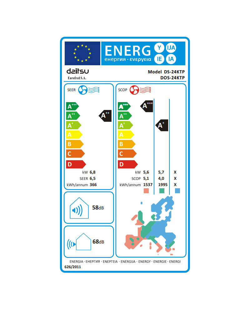 DAITSU AR CONDICIONADO 24000BTU ARTIC WIFI A++