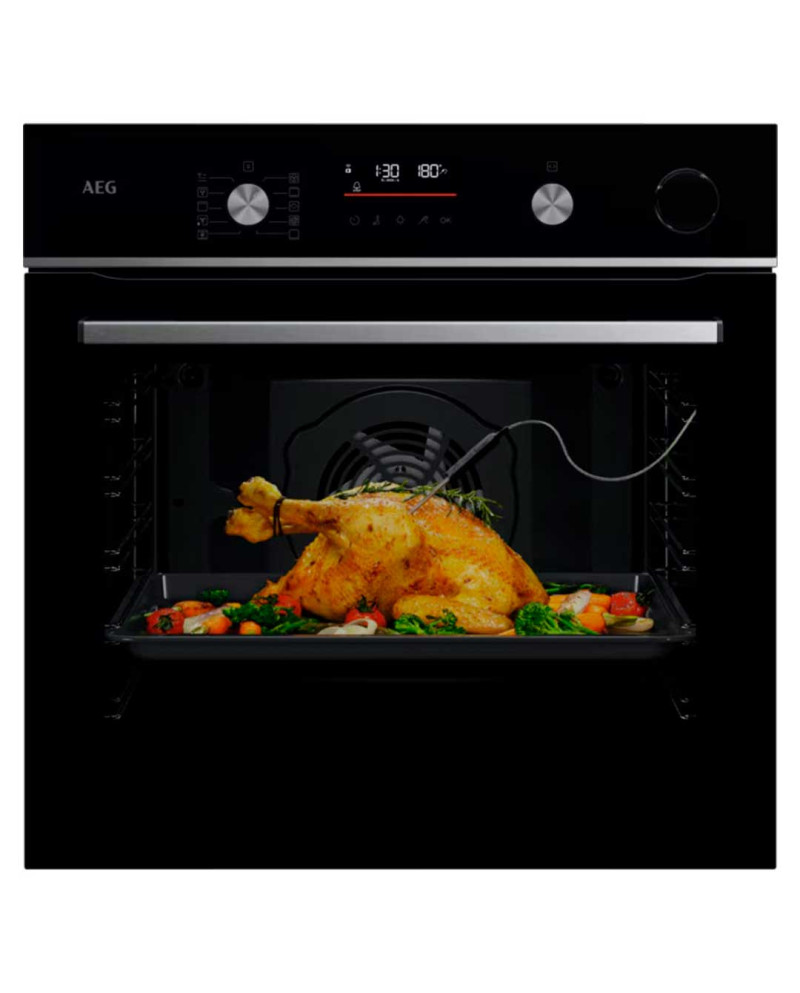 AEG FORNO MULTIF. VAPOR PIROLITICO 72LT PRETO A++