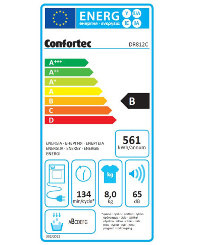 CONFORTEC SECADOR ROUPA 8KG CONDENSAÇAO (G) CONFORTEC SECADOR ROUPA 8KG CONDENSAÇAO (G)