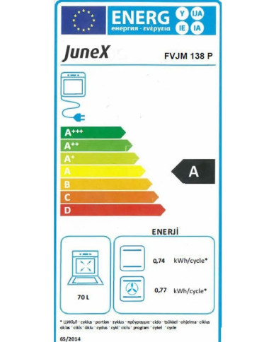 JUNEX FORNO MULTIF 71LT INOX A JUNEX FORNO MULTIF 71LT INOX A