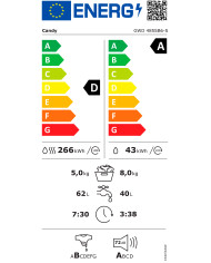 CANDY MAQUINA LAVAR 8KG E SECAR 5KG 1400RT (AD)