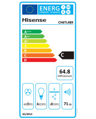 HISENSE EXAUSTOR 60CM GAVETA MAX 450M3/H INOX (C)