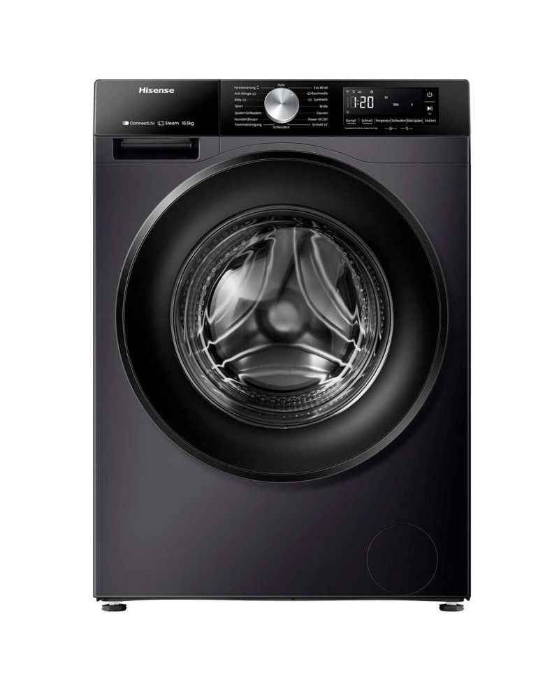 HISENSE MAQUINA ROUPA 10.5KG 1400RT PRETA(A)