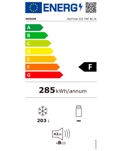 NODOR FRIGORIFICO INTEG. 1 PORTA 1778X560X560MT NF (E) NODOR FRIGORIFICO INTEG. 1 PORTA 1778X560X560MT NF (E)
