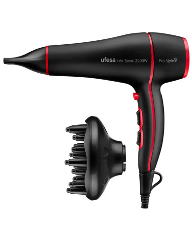 UFESA SECADOR CABELO 2200W 3TEMP 2VELOC MOTOR AC UFESA SECADOR CABELO 2200W 3TEMP 2VELOC MOTOR AC