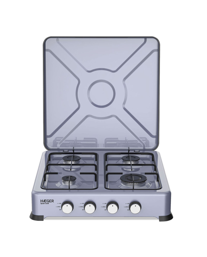 HAEGER FOGAREIRO GAS 4 BOCAS QUAD COOK 50,2 70 95MM