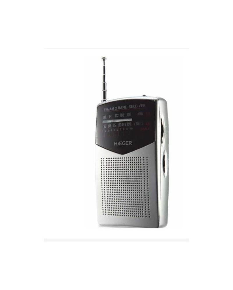 HAEGER RADIO PORTATIL SINTONIZADOR ANALOGICO FM/AM