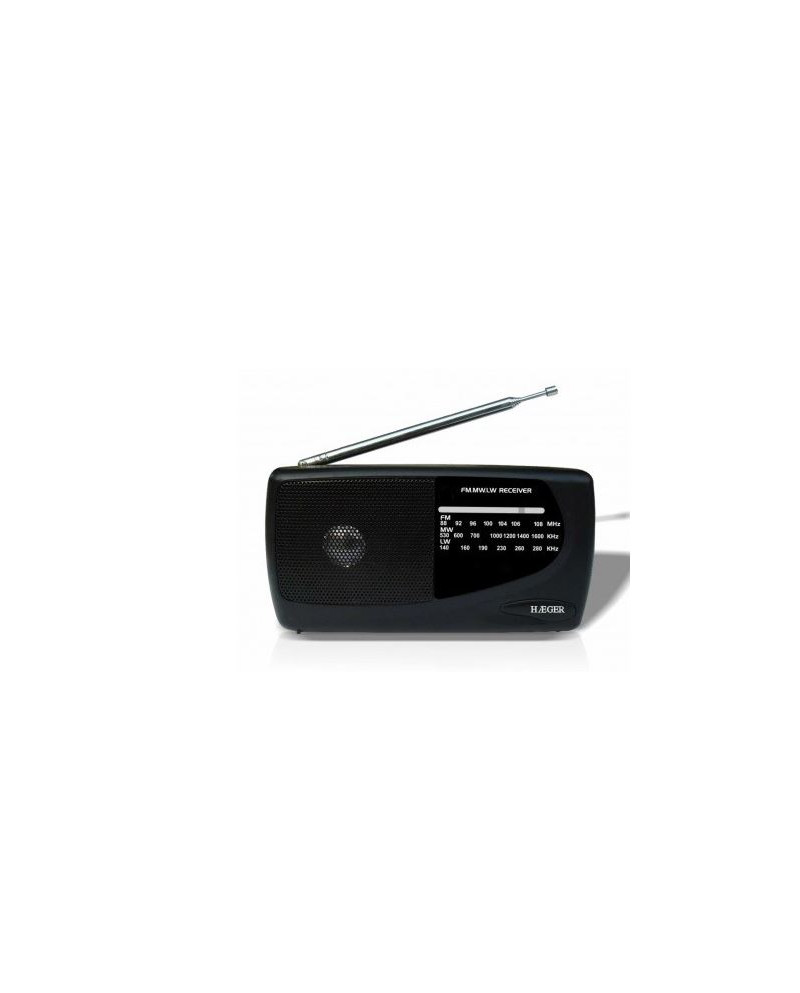 HAEGER RADIO PORTATIL SINTONIZADOR ANALOGICO FM/AM