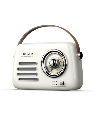HAEGER RADIO PORTATIL VINTAGE FM 5.1 BLUET HERITAGE CREAM HAEGER RADIO PORTATIL VINTAGE FM 5.1 BLUET HERITAGE CREAM
