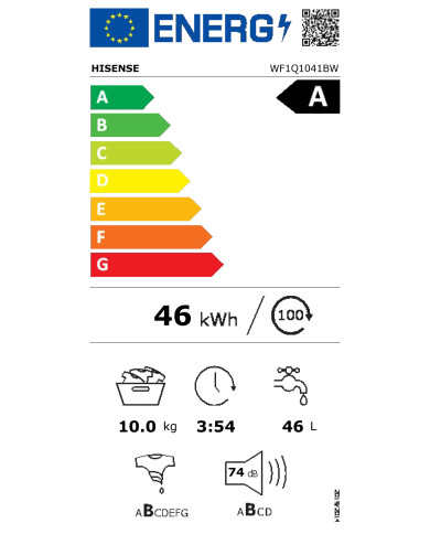 HISENSE MAQUINA ROUPA 10KG 1400RT INVERTER (A) HISENSE MAQUINA ROUPA 10KG 1400RT INVERTER (A)