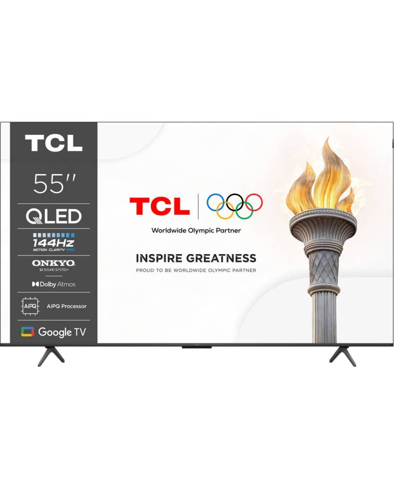 TCL QLED 55" 4K UHD GOOGLE TV 4HDMI 1USB (F)