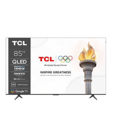 TCL QLED 85" 4K UHD GOOGLE TV 4HDMI 1USB (F) TCL QLED 85" 4K UHD GOOGLE TV 4HDMI 1USB (F)