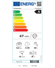 LG MAQUINA ROUPA 8KG 1400RT AI DD STEAM (A)