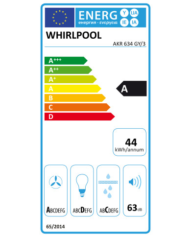 WHIRLPOOL EXAUSTOR 60CM 515M3/H INOX WHIRLPOOL EXAUSTOR 60CM 515M3/H INOX