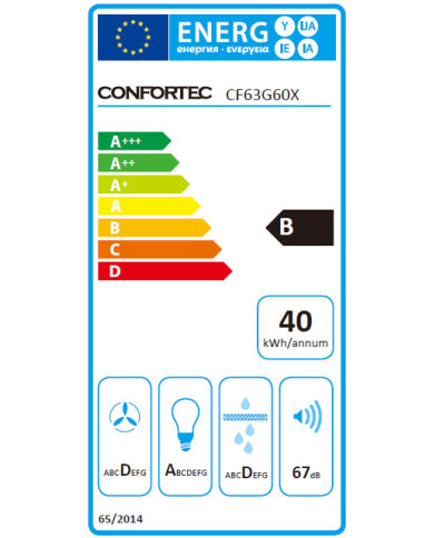 CONFORTEC EXAUSTOR 60CM 400M3H INOX (B) CONFORTEC EXAUSTOR 60CM 400M3H INOX (B)